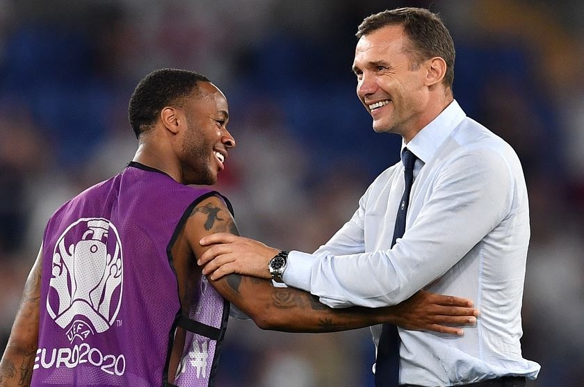 Dan sao tuyen Anh chao hoi Shevchenko hinh anh