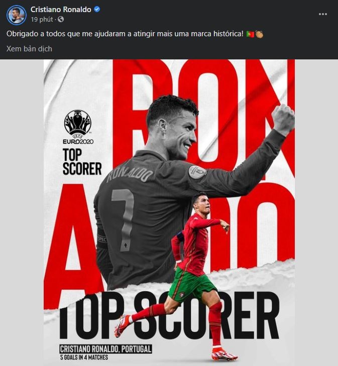 Ronaldo len tieng sau khi gianh giai Vua pha luoi Euro anh 1