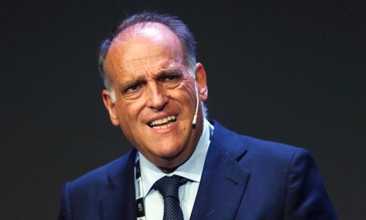 Chu tich La Liga to Laporta noi doi hinh anh