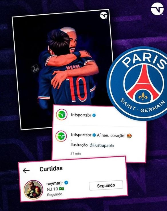 Neymar thich tam hinh Messi mac ao PSG anh 1