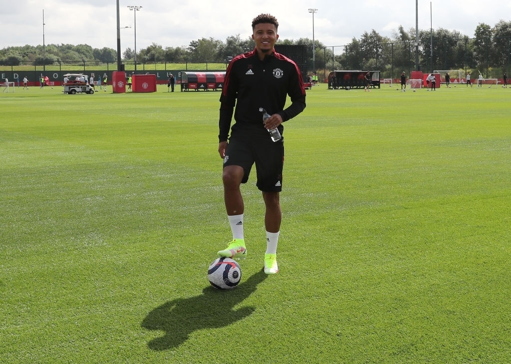 Sancho tap buoi dau tien cung Man Utd anh 2