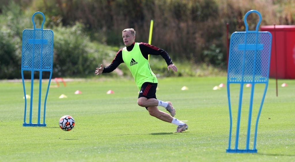 Sancho tap buoi dau tien cung Man Utd anh 9