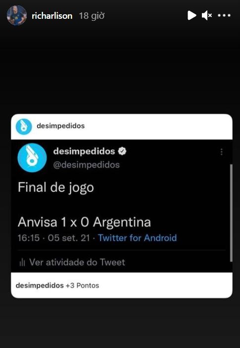 Richarlison che nhao Argentina sau su co hoan tran anh 1