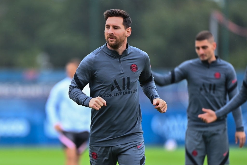 Messi tro lai tap luyen anh 1