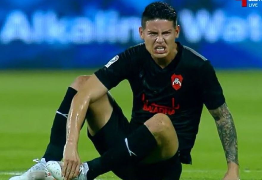 James Rodriguez gay that vong trong man ra mat o Qatar hinh anh