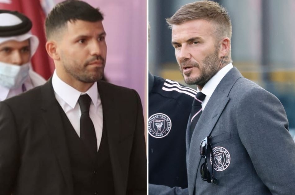 Beckham moi Aguero tro lai thi dau hinh anh