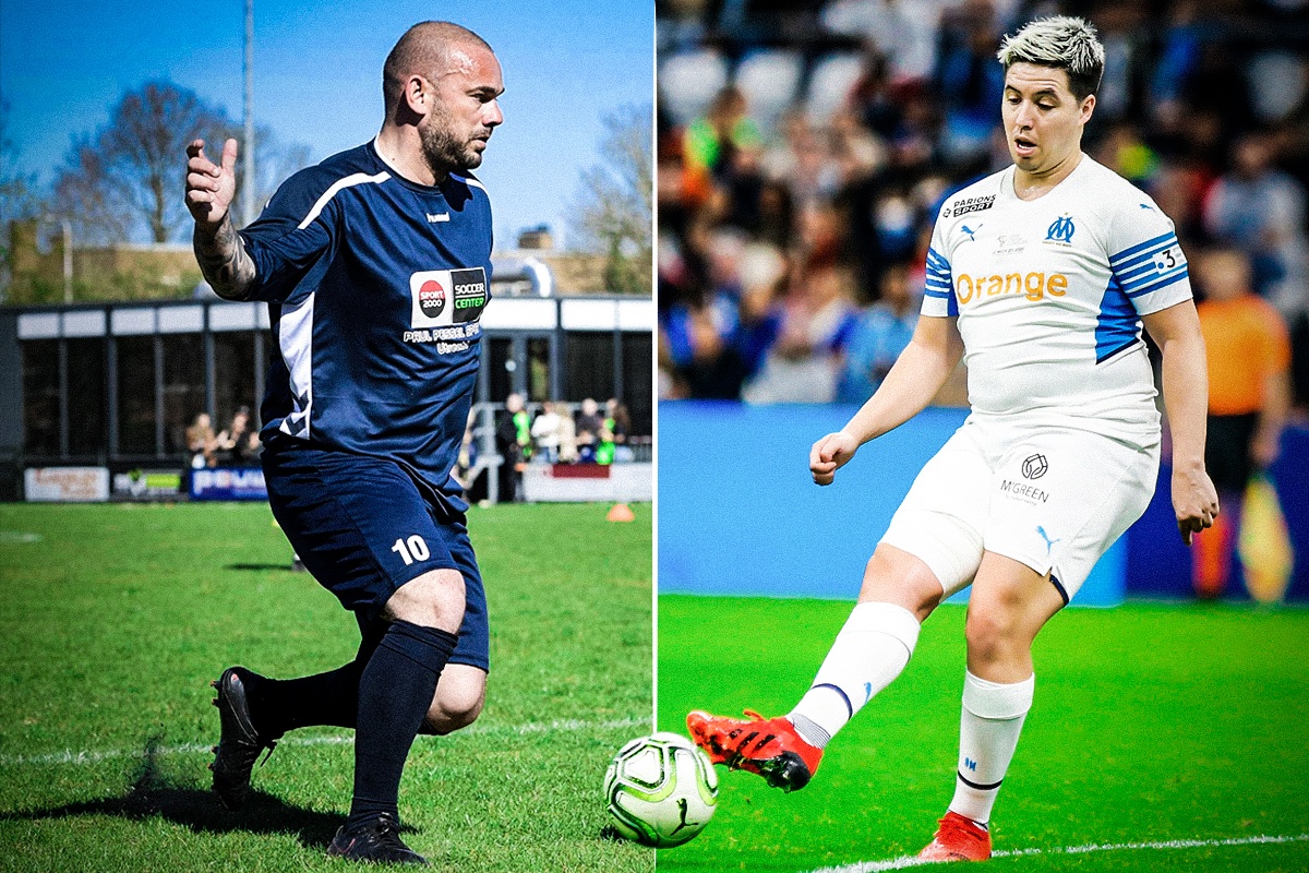 Sneijder va dan danh thu tang can sau khi giai nghe hinh anh