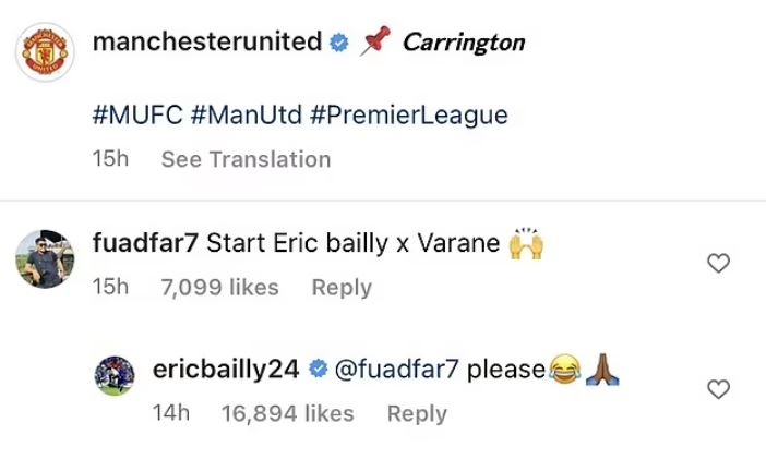 Eric Bailly xin duoc da chinh thay Maguire anh 1