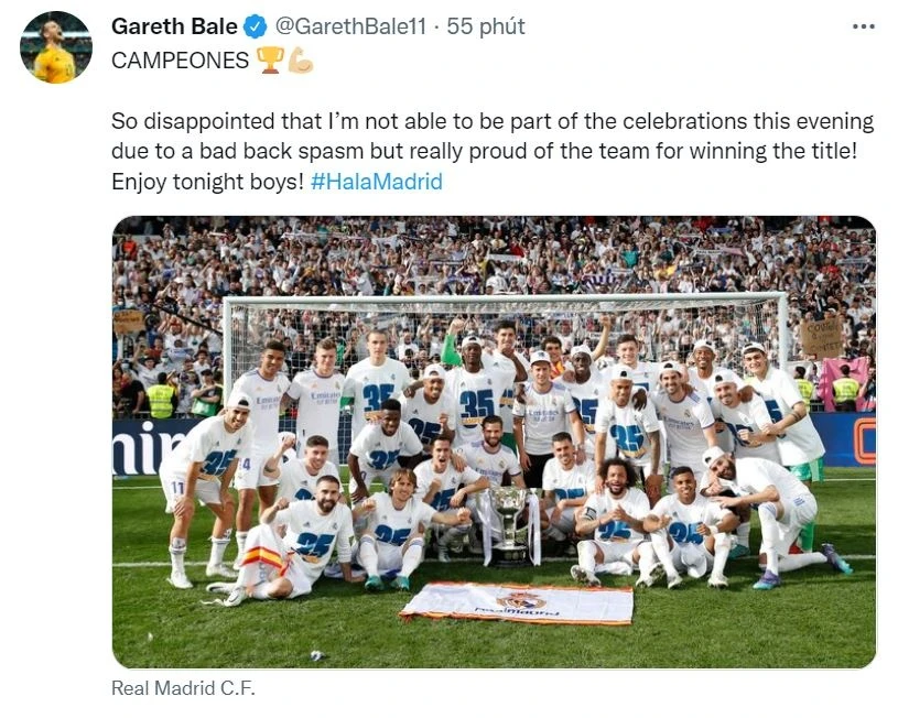 Bale khong du le an mung chuc vo dich La Liga anh 3