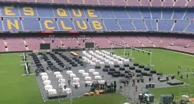 Barca bi che nhao vi cho thue Camp Nou de to chuc dam cuoi hinh anh