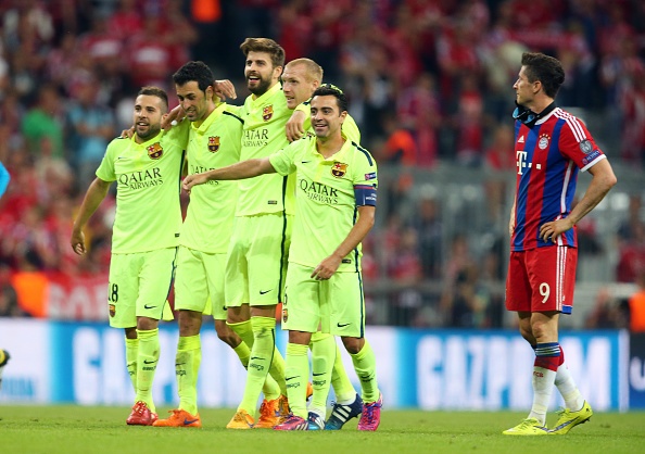 Lewandowski gap mat HLV Xavi anh 1