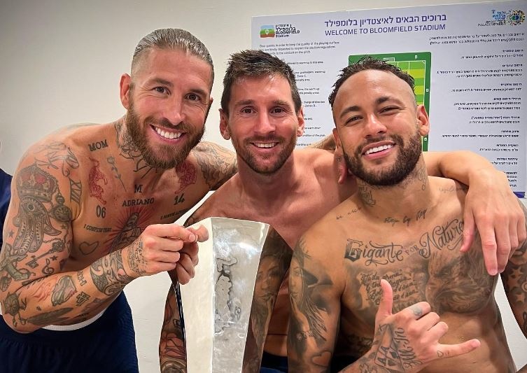 Ramos than thiet voi Messi hinh anh