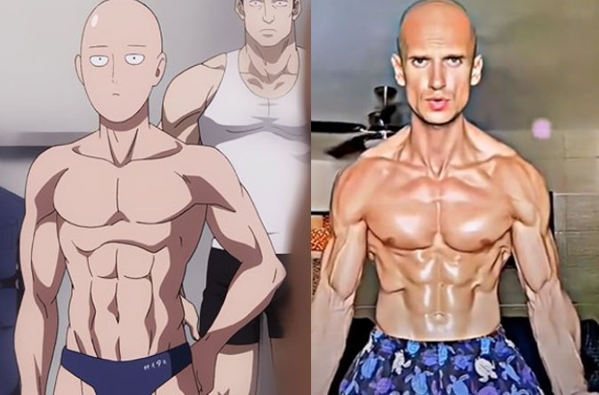 VDV the hinh so huu co bap giong nhan vat truyen tranh hinh anh