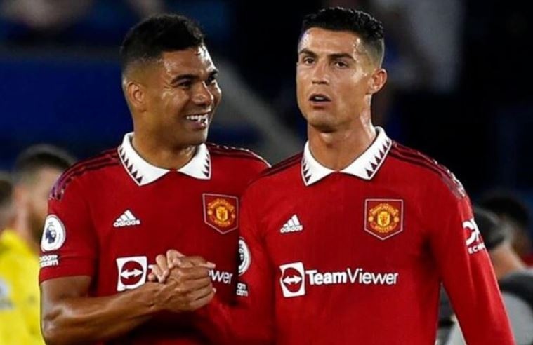 Phan ung cua Ronaldo va Casemiro sau tran thang Leicester hinh anh