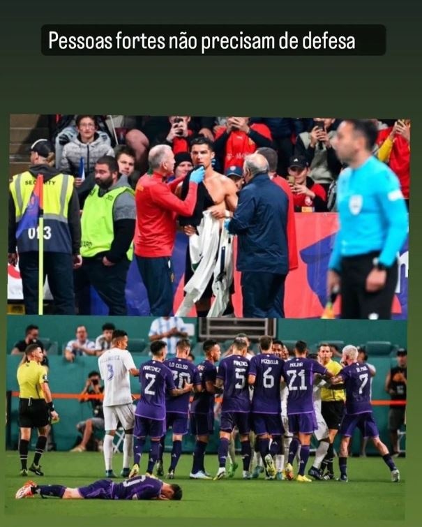 Chi Ronaldo nhao Messi anh 1