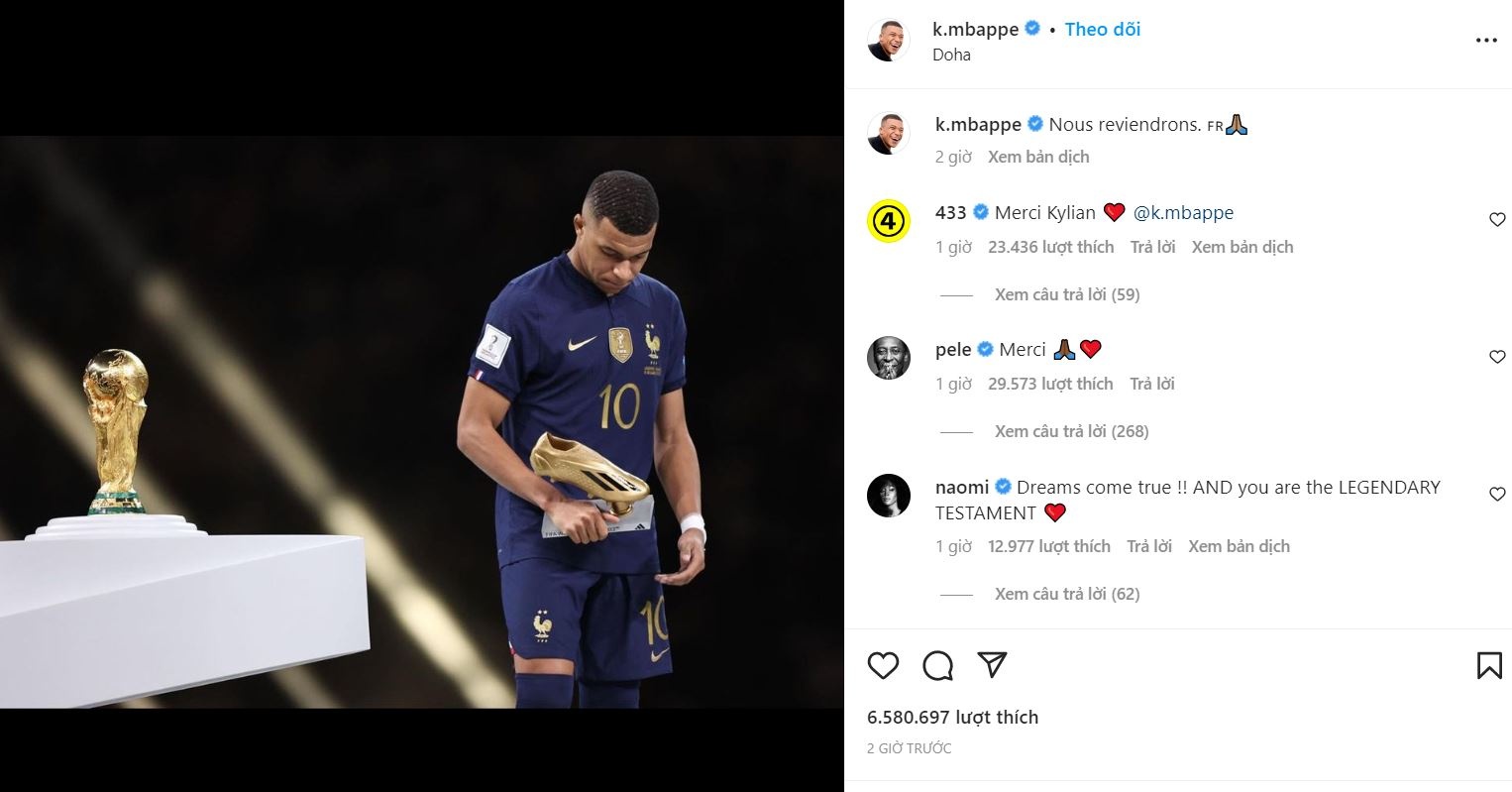 Mbappe gui thong diep anh 1