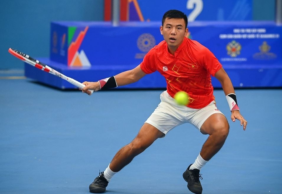 Ly Hoang Nam vao ban ket giai tennis An Do hinh anh