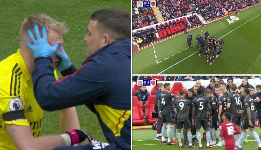 Ramsdale gia vo chan thuong anh 1