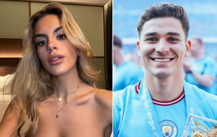 Con gai Pep Guardiola trom nhin Julian Alvarez hinh anh