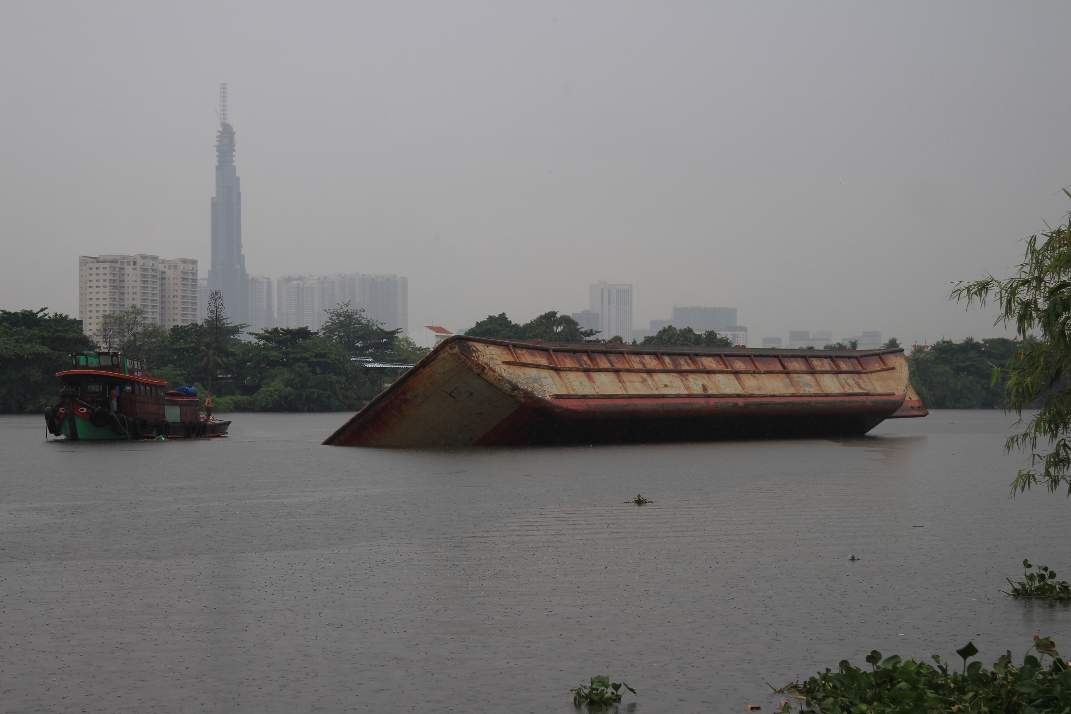 Lat sa lan cho cat tren song Sai Gon hinh anh