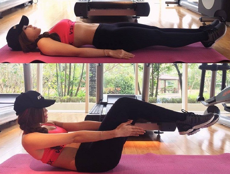 9X huong dan bai tap tai nha de duy tri vong eo 58 cm hinh anh