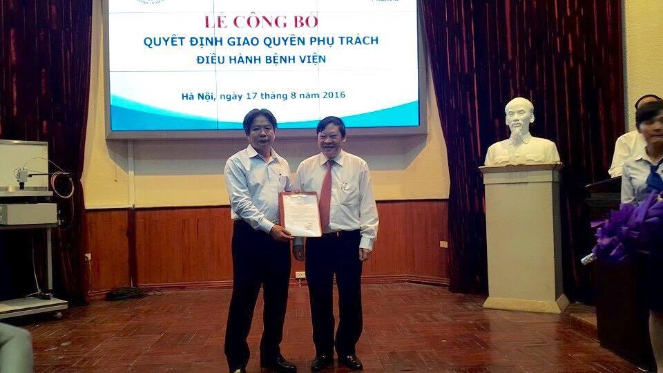 Trần Bình Giang lên điều hành Bệnh viện Việt Đức ảnh 1 Tran Binh Giang len dieu hanh Benh vien Viet Duc anh 1