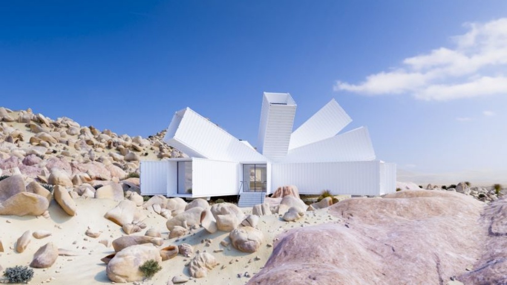 Nha container 3 phong ngu thiet ke an tuong giua sa mac anh 3