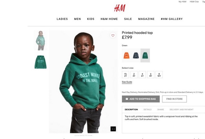 H&M xin loi vi quang cao san pham mang thong diep phan cam hinh anh
