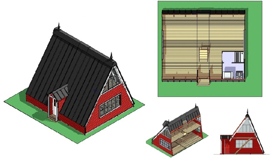 Nha sieu nho 2 tang co the lap rap trong 6 gio dong ho anh 2