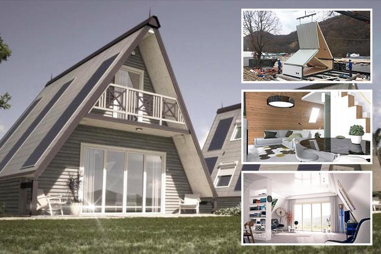 Nha sieu nho 2 tang co the lap rap trong 6 gio hinh anh