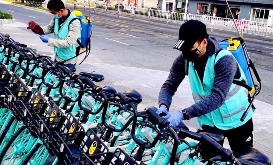 Covid-19 giup dich vu chia se xe dap hoi sinh tai Trung Quoc hinh anh