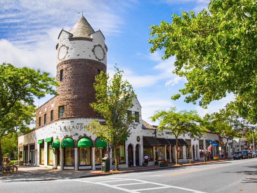 Dinh thu,  xa xi,  Hamptons,  nha giau anh 12