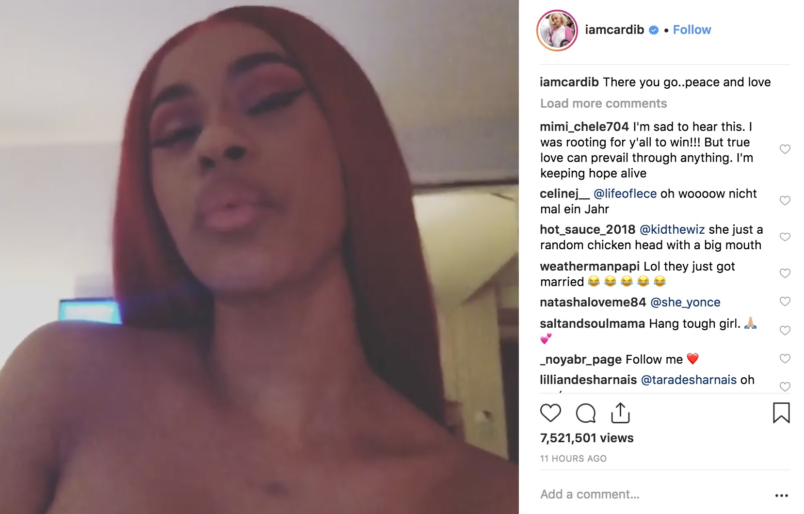 Cardi B chia tay chong anh 1