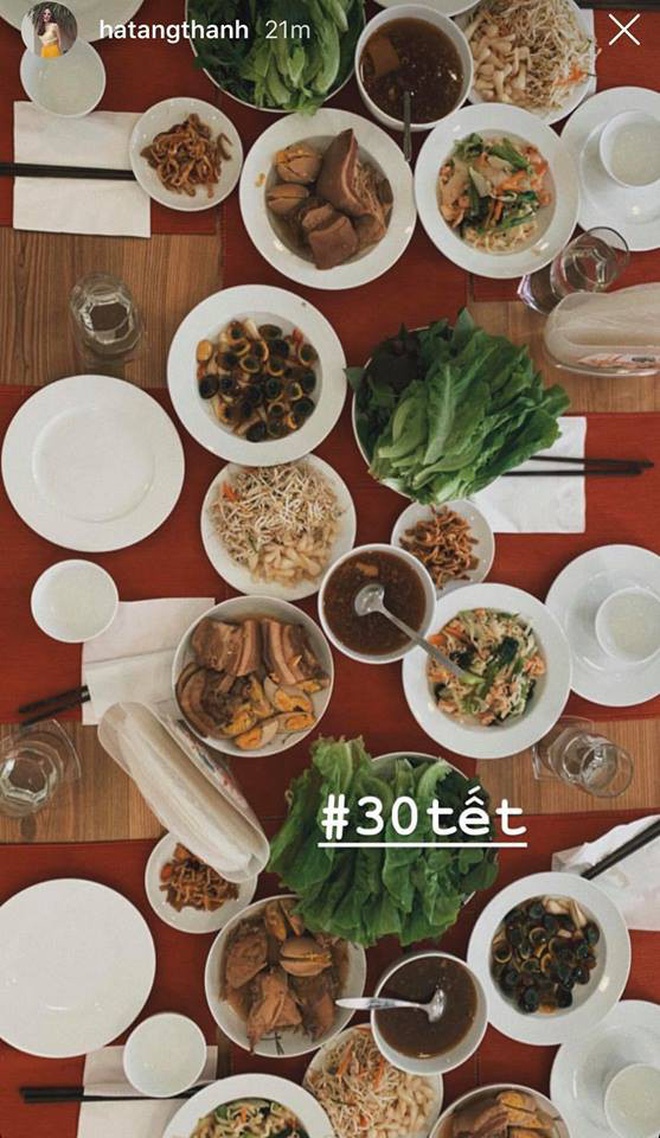 Tang Thanh Ha,  Ngoc Lan khoe mam cung 30 Tet anh 2