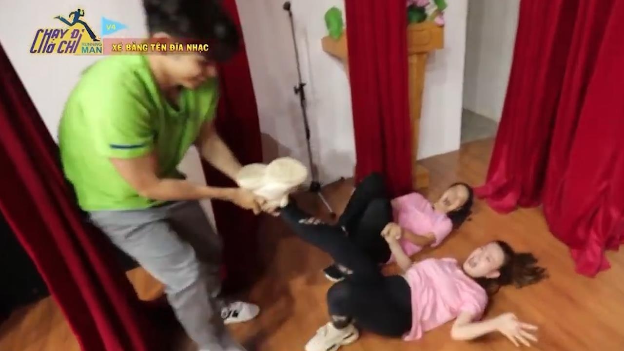 Pham Quynh Anh, Thu Thuy lan xa 'bat chap than the' o Running Man hinh anh