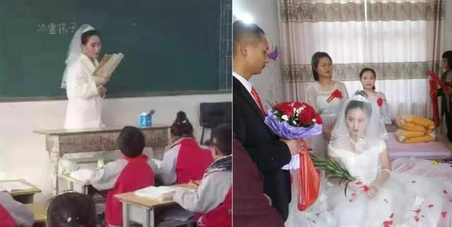 Co giao mac vay cuoi den lop day hoc hinh anh