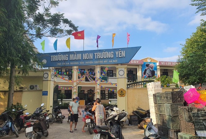 Lam ro hinh anh thit khong ro nguon goc chuyen vao truong mam non hinh anh