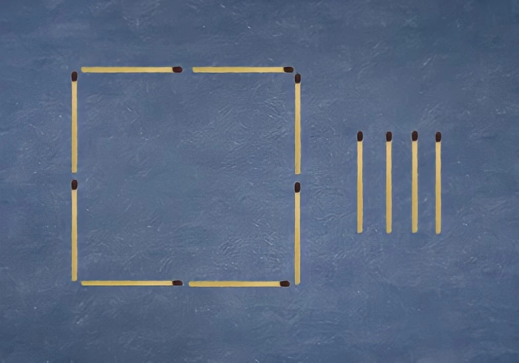 Di chuyen 4 que diem de tao thanh 2 hinh bang nhau hinh anh