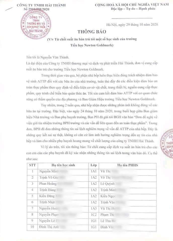 39 hoc sinh khong duoc an ban tru anh 1