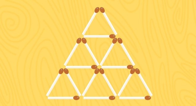 Bo 5 que diem de giu lai 5 hinh tam giac bang nhau hinh anh