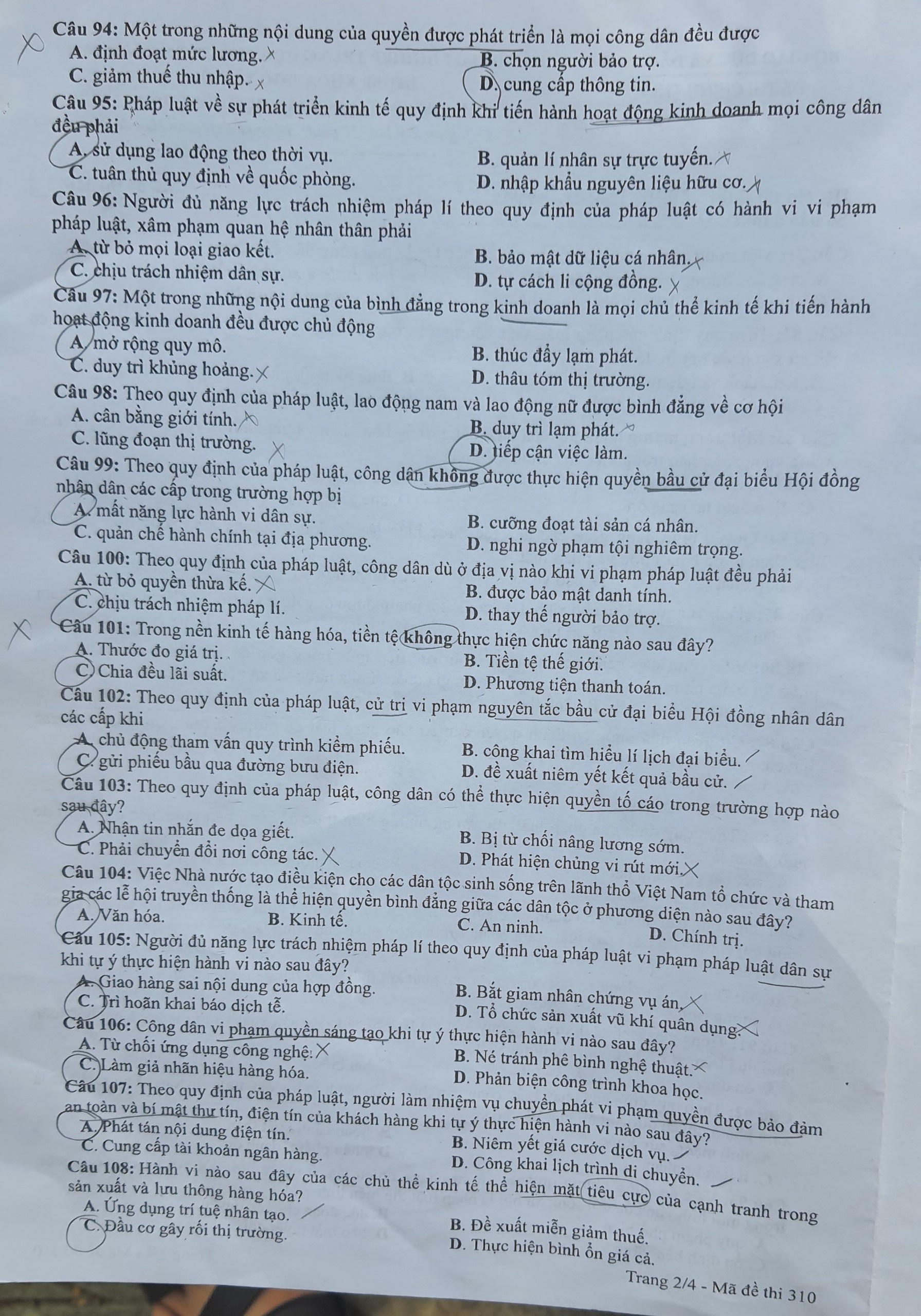 Dap an mon Giao duc Cong dan anh 3