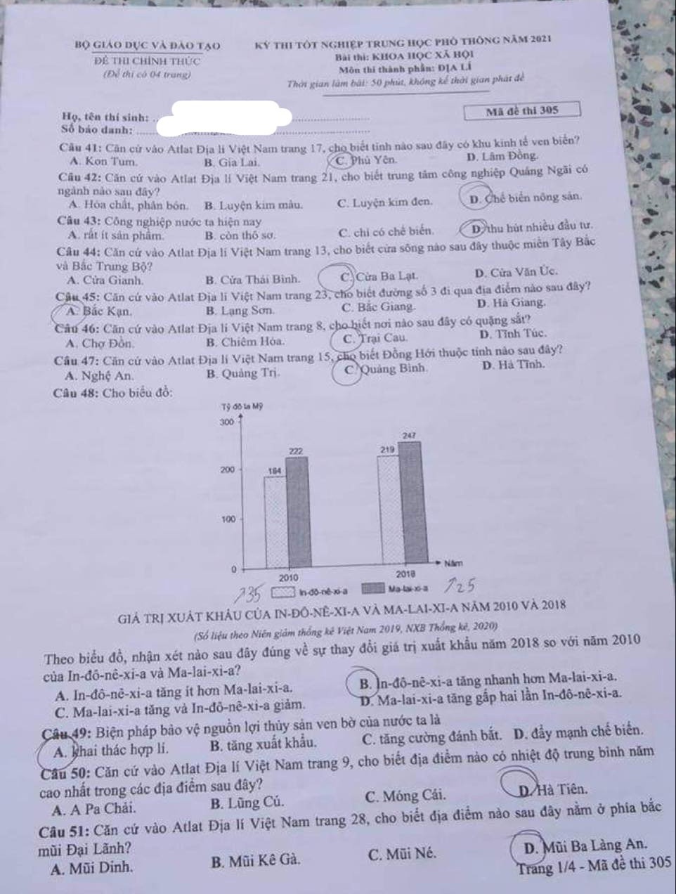 Dap an mon Dia ly anh 6