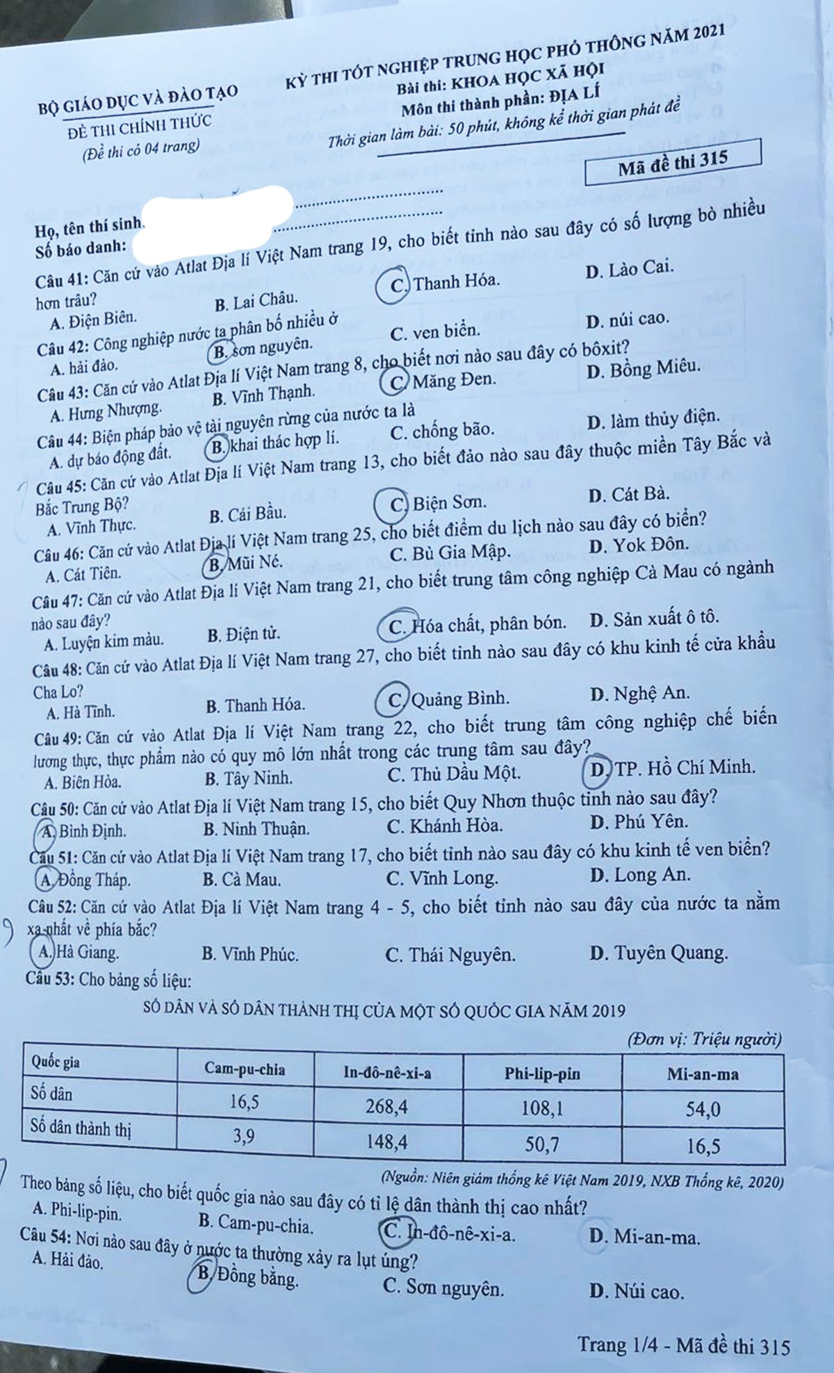 Dap an mon Dia ly anh 1