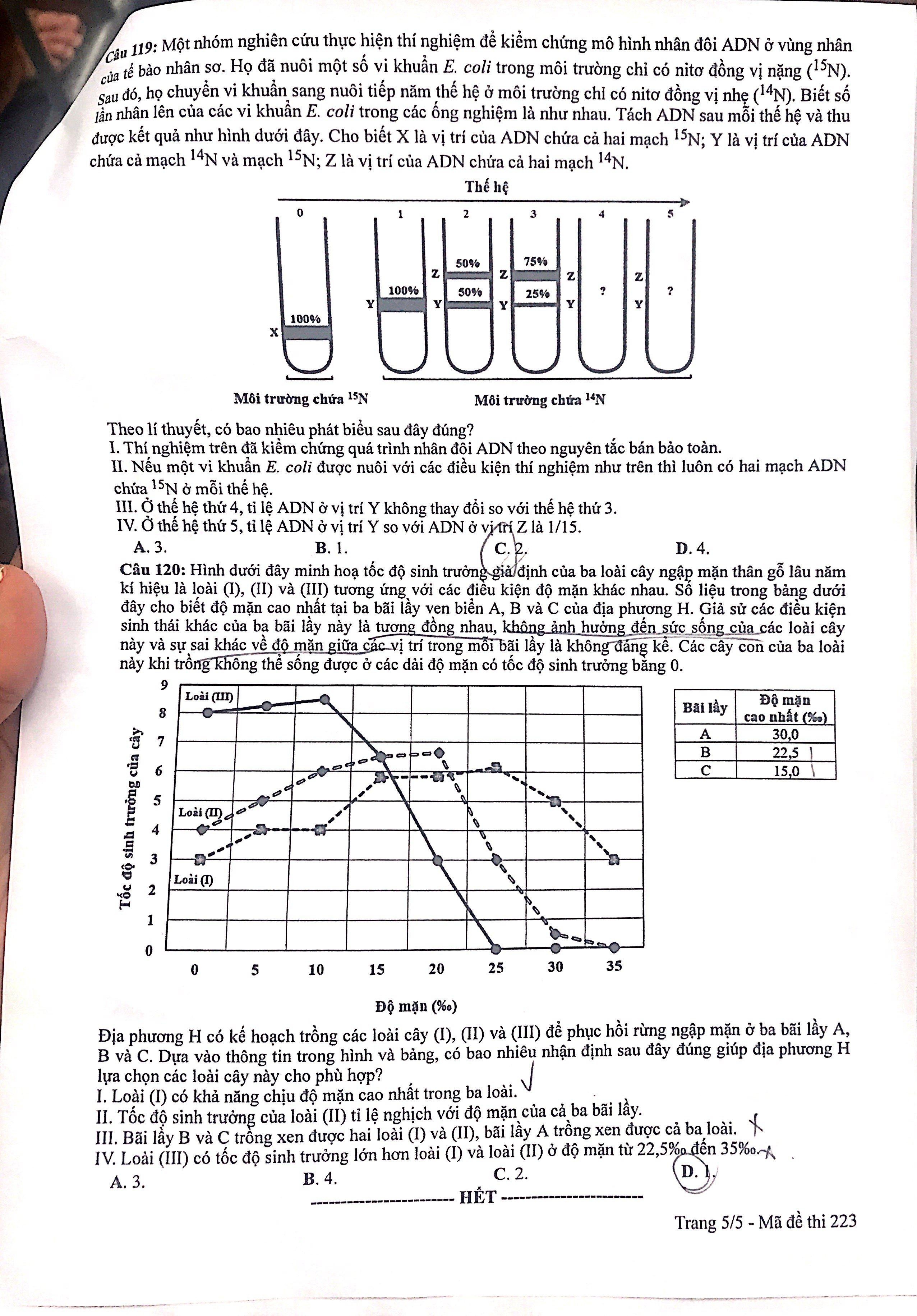 dap an mon sinh tot nghiep THPT 2022 anh 6