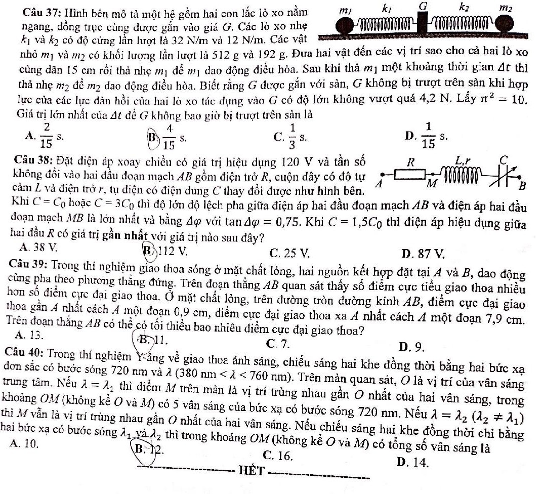 dap an mon Vat ly tot nghiep THPT 2022 anh 6