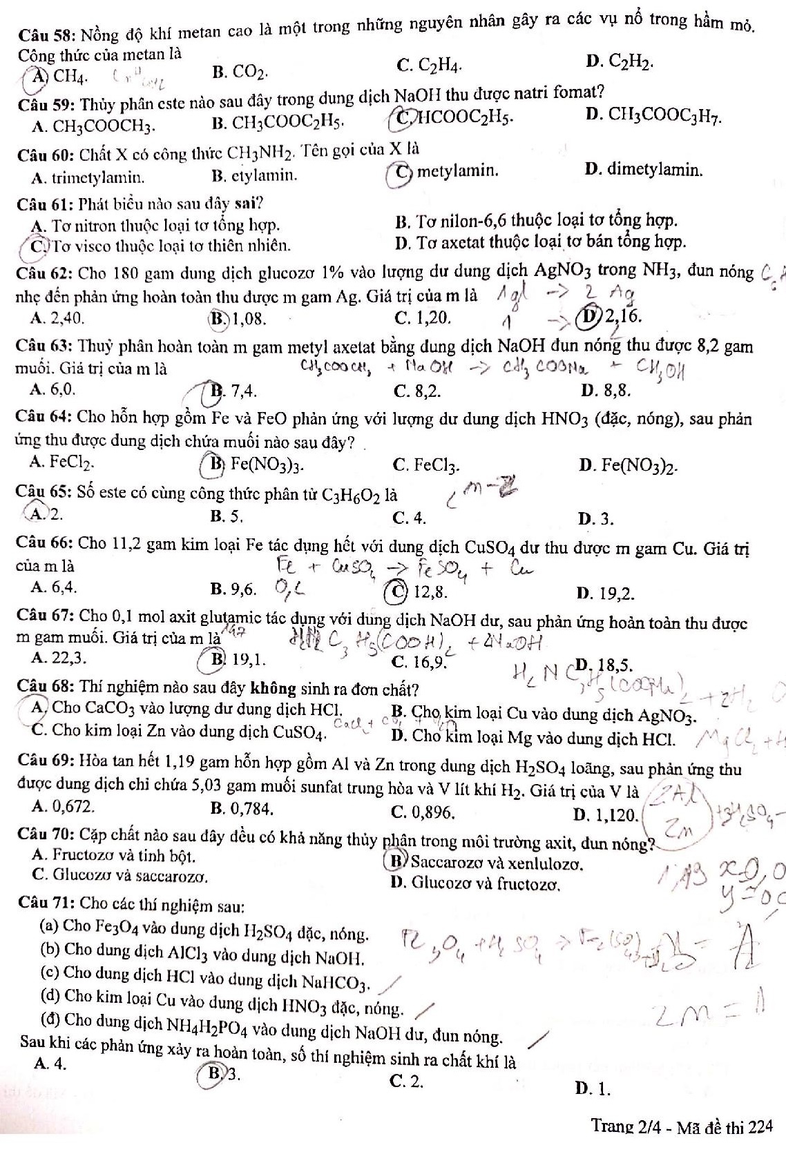 dap an mon Hoa thi tot nghiep THPT anh 4