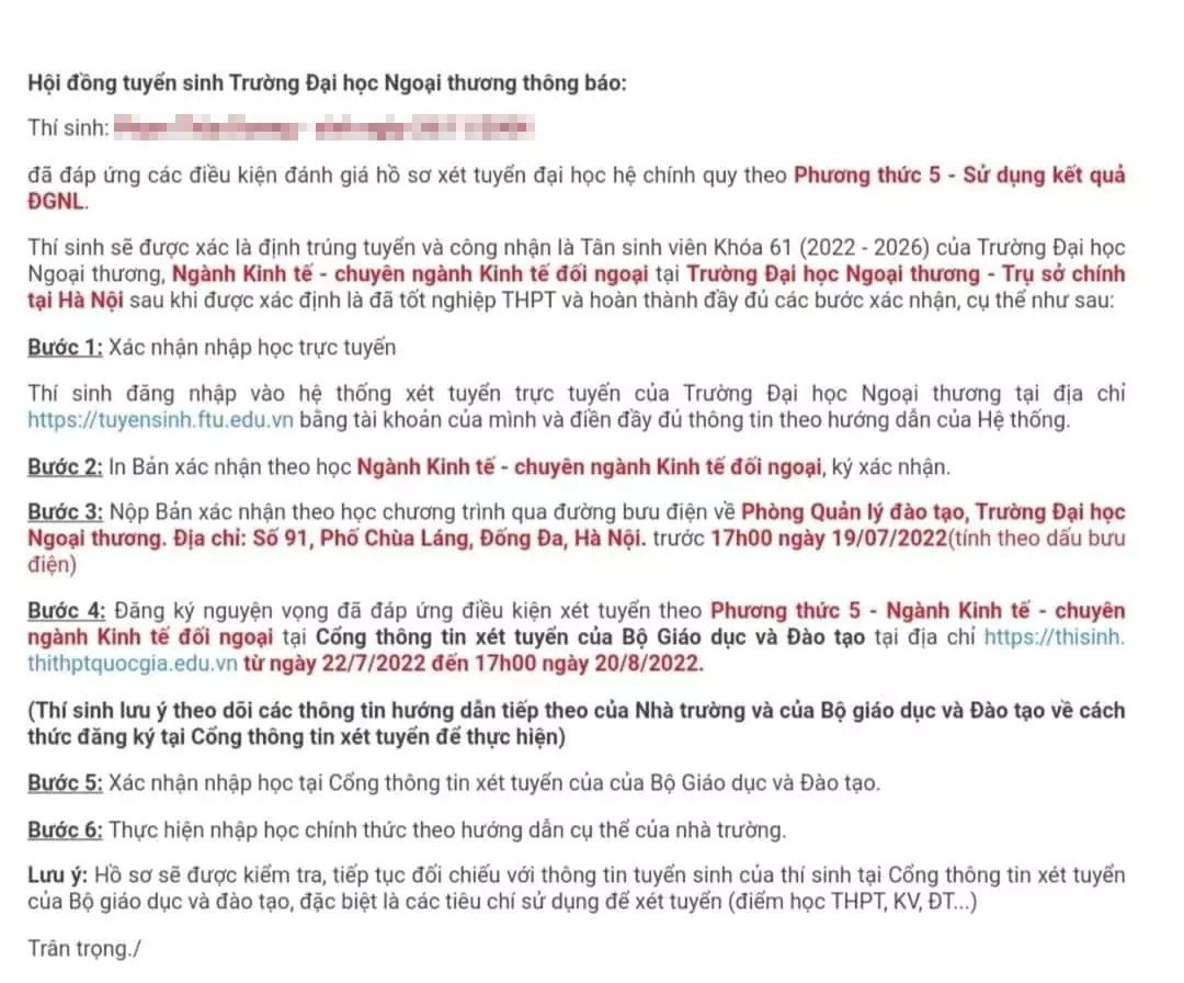 dh ngoai thuong thong bao trung tuyen anh 1