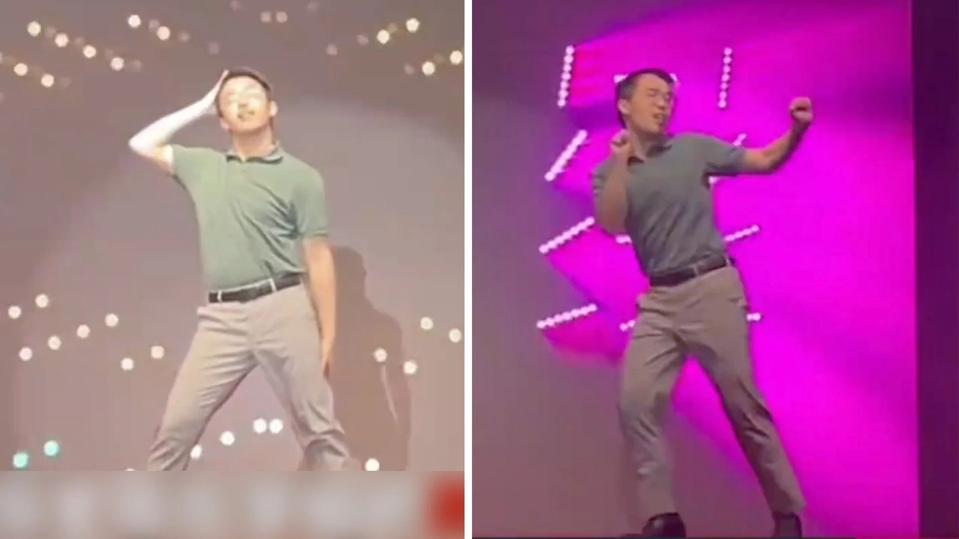 Thay giao Trung Quoc nhay nhac K-pop dung den tung bieu cam hinh anh