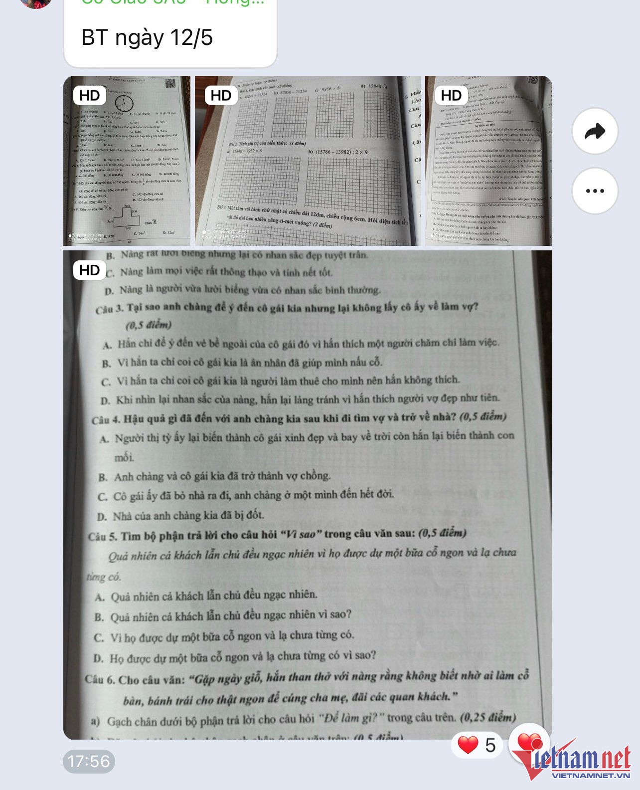 bai tap ve nha online anh 1