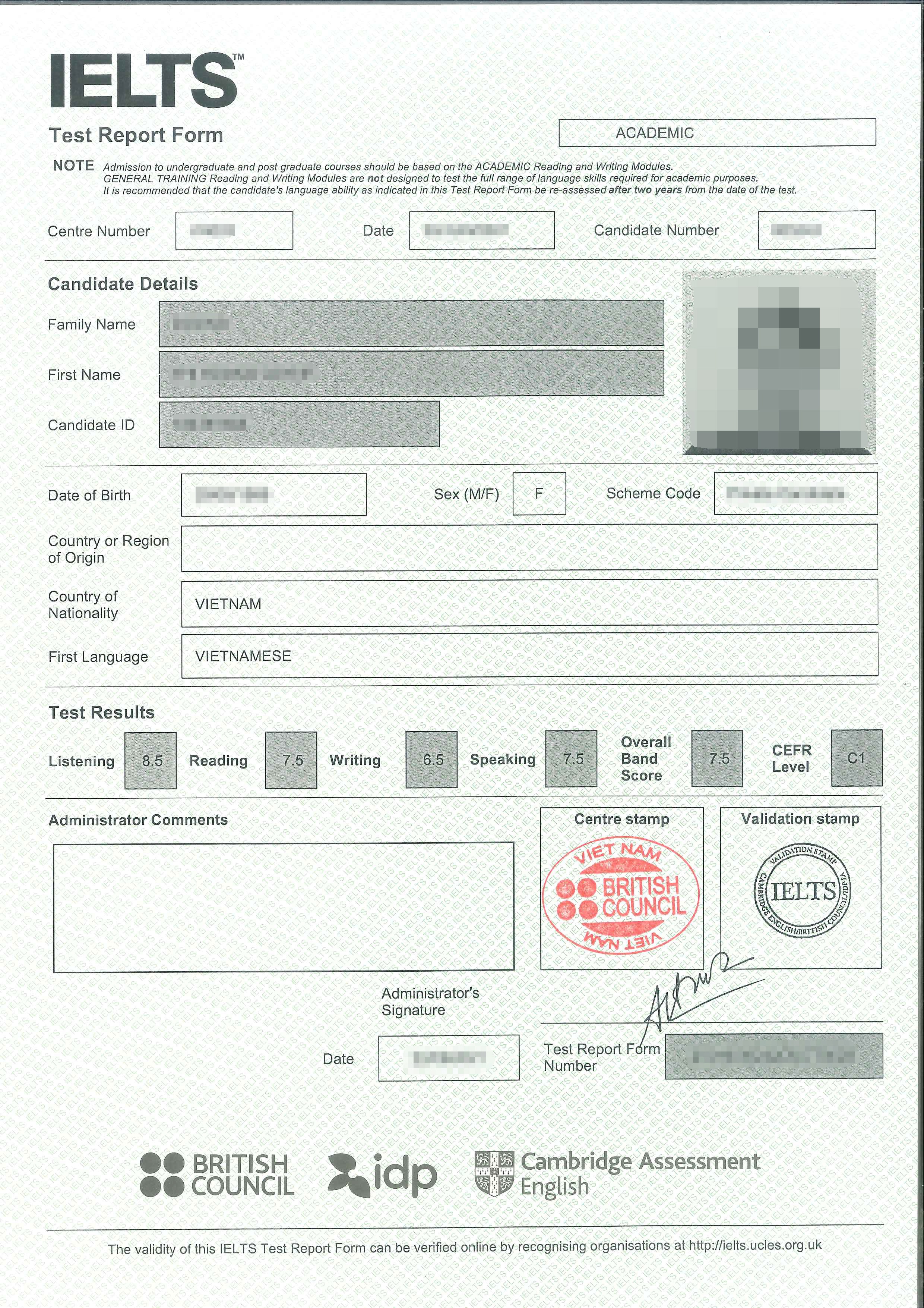 chung chi TESOL anh 1